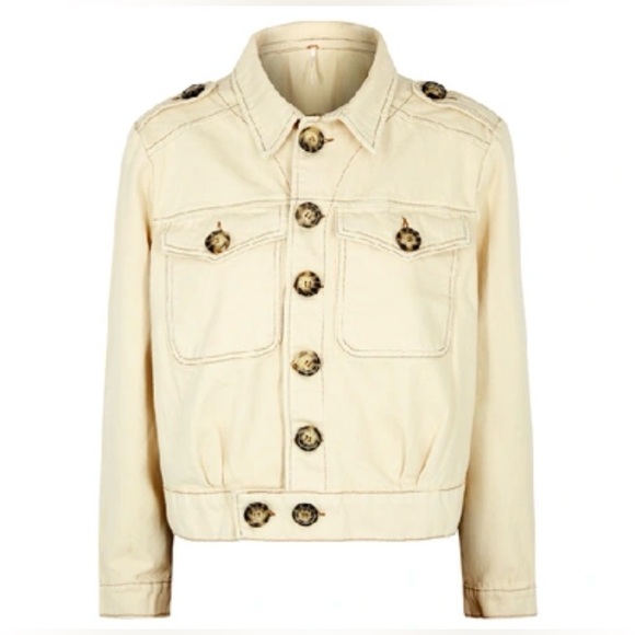 Free People Off-White Eisenhower Jacket sz S - Picture 12 of 12